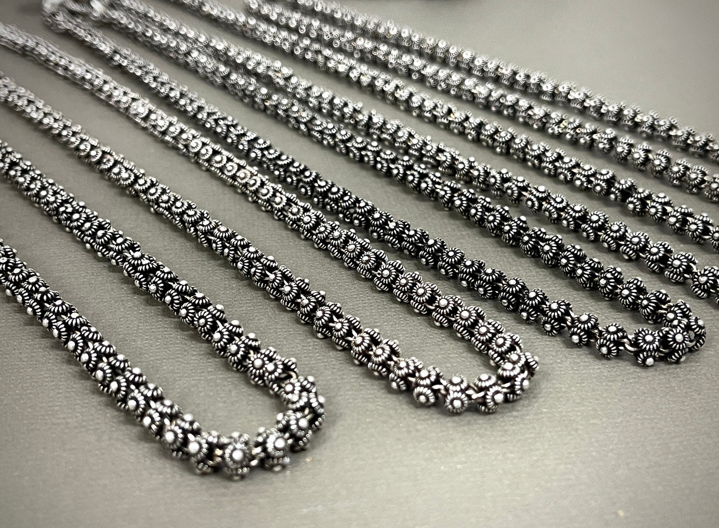 Four sided Thai Oxidized Chains - 16"-30"