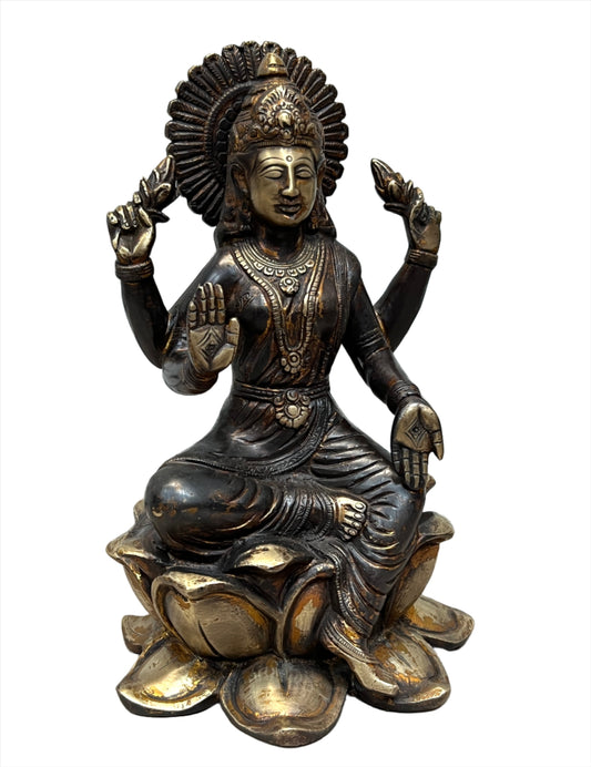 Laxmi Statue - Goddess of Wealth 25cm x 15cm