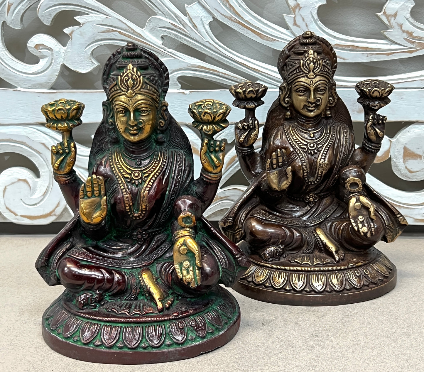 Laxmi Statue - Goddess of Wealth 20cm x 17cm