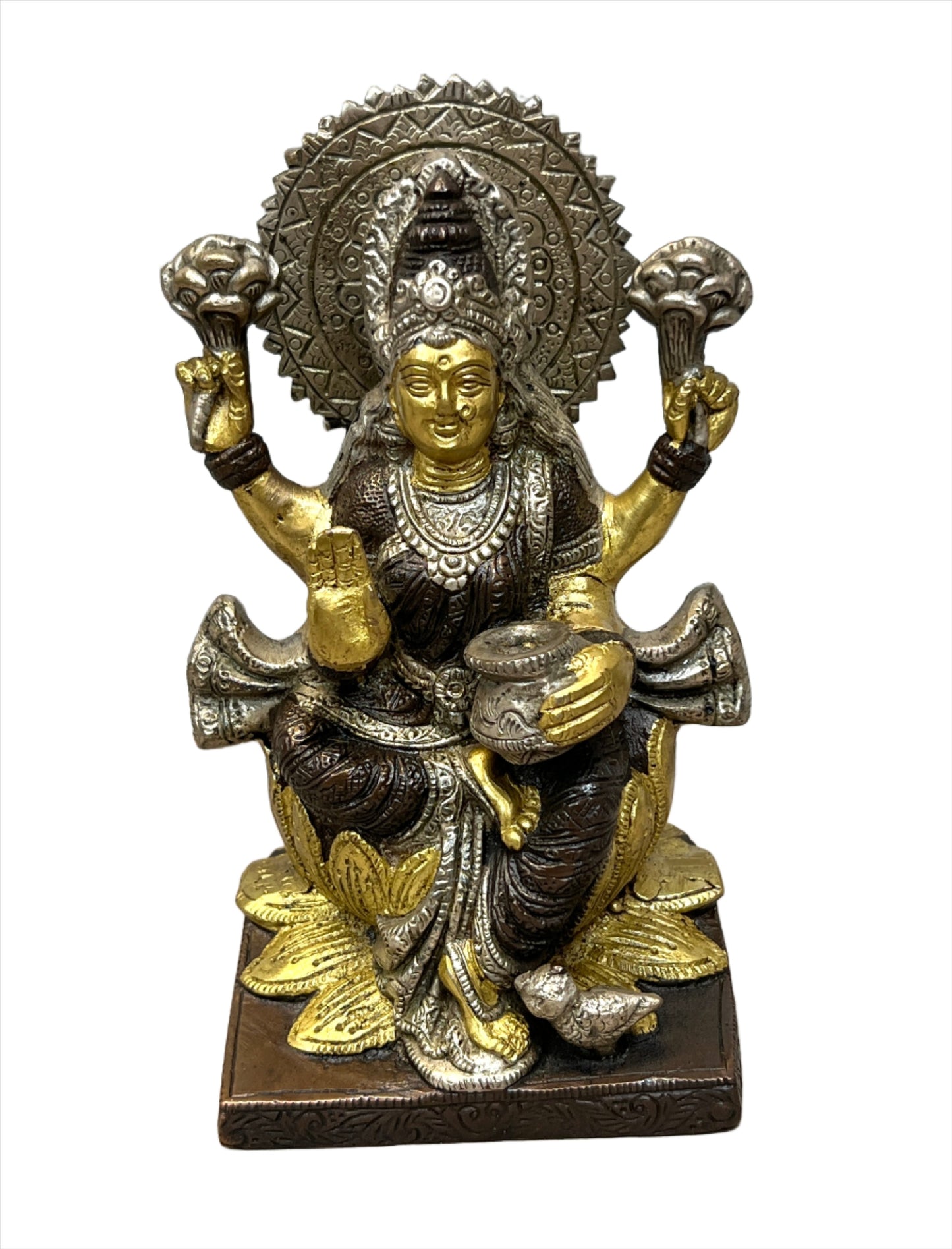Laxmi Statue - Goddess of Wealth 20cm x 13cm