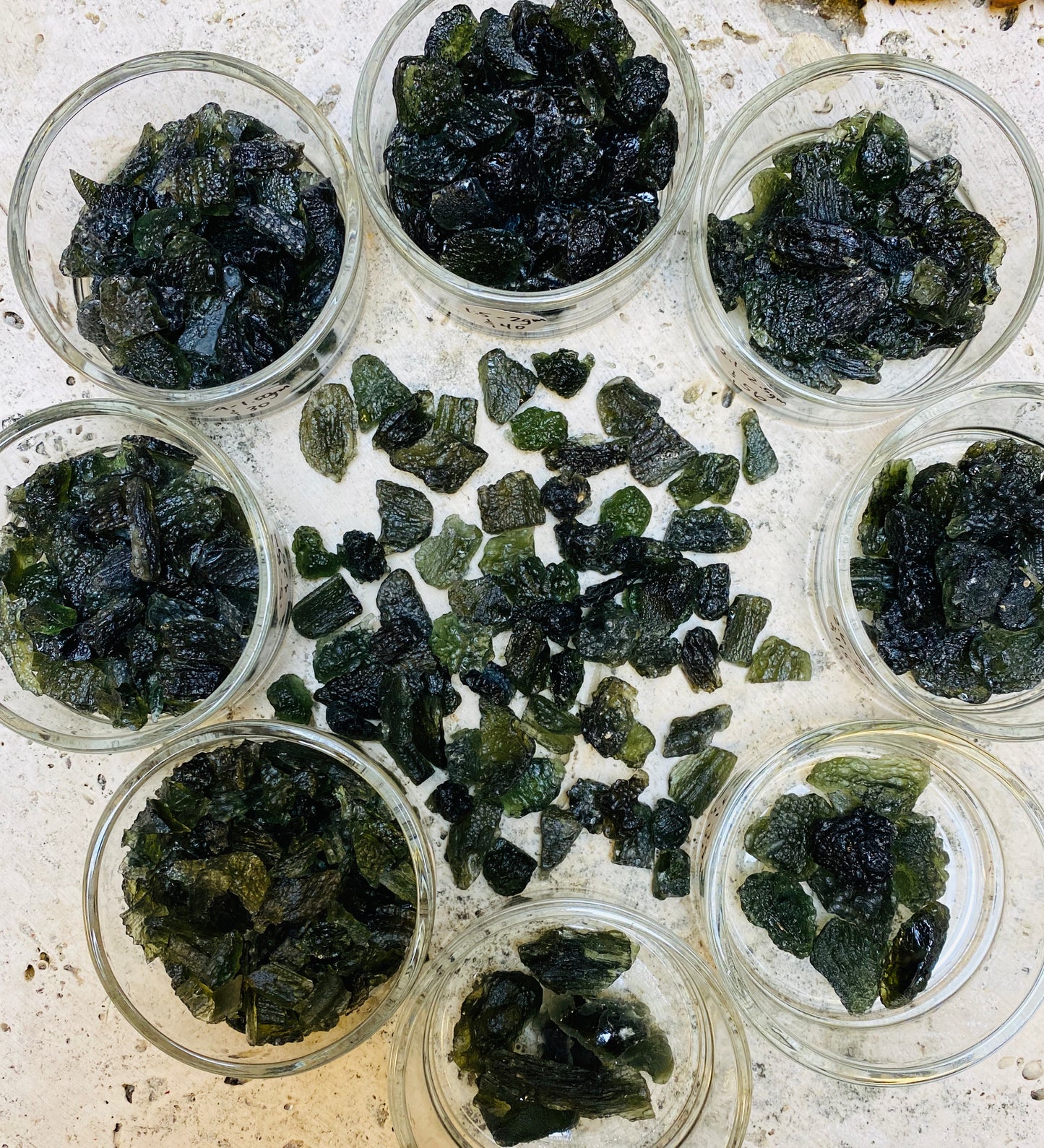 Raw Moldavite Specimens