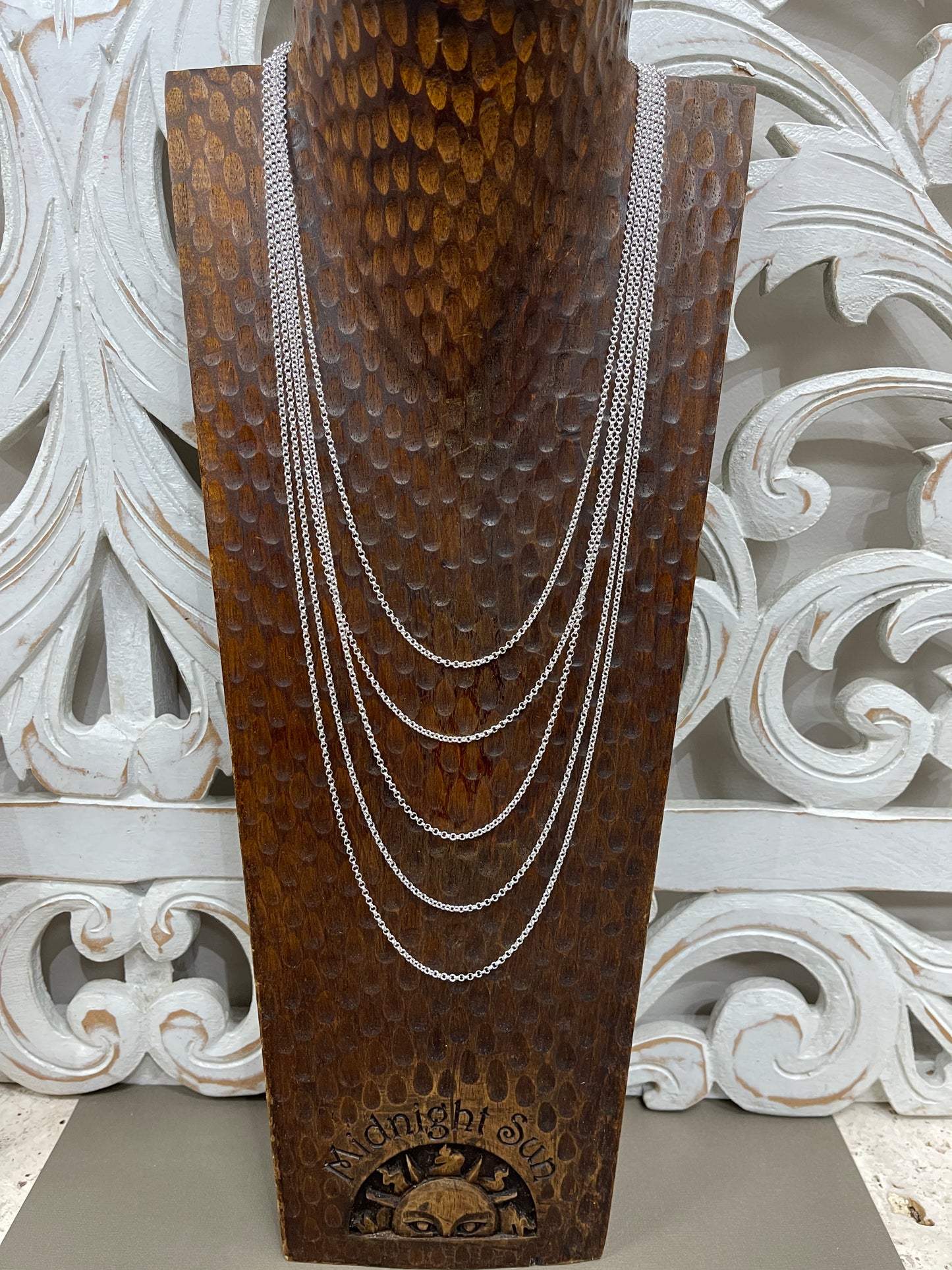 2mm Sterling Rolo Chains - 20"-28"