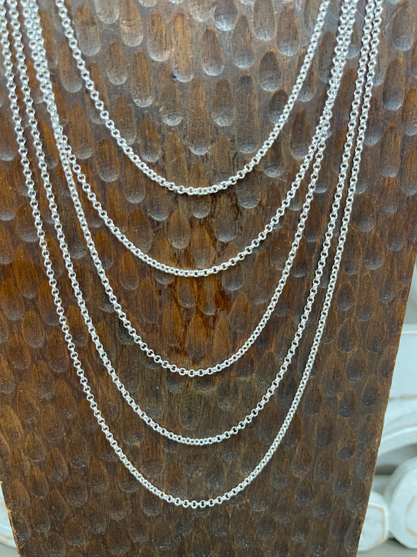 2mm Sterling Rolo Chains - 20"-28"