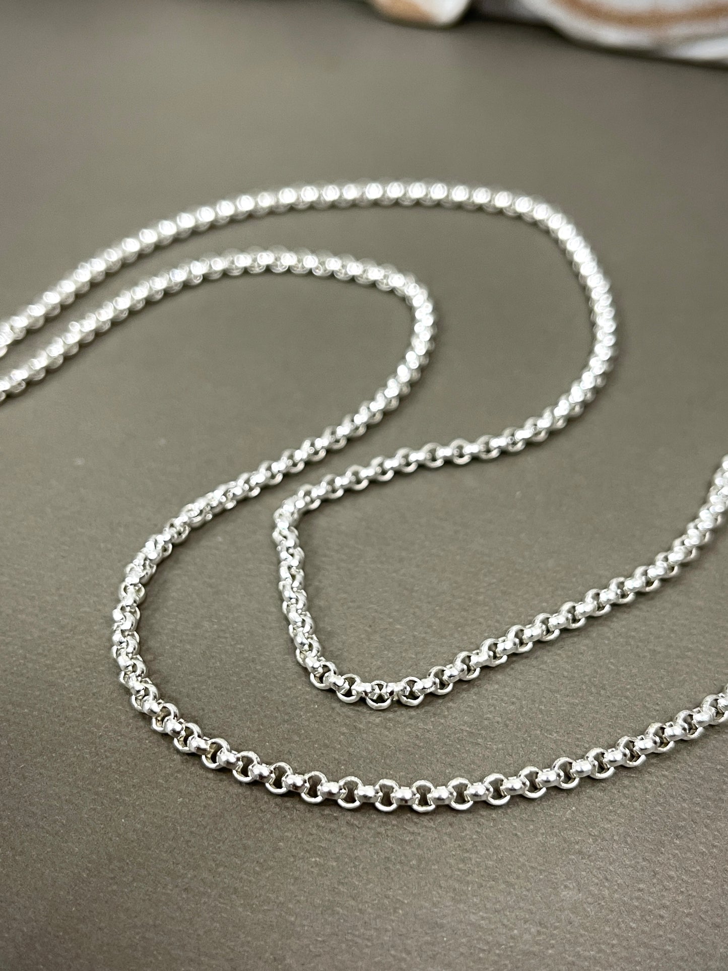2.8mm Sterling Rolo Chains - 20"-28"