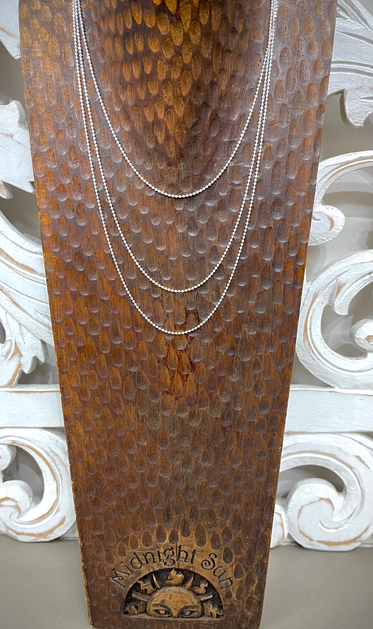 1.5mm Sterling Faceted Ball Chains - 16"-22"