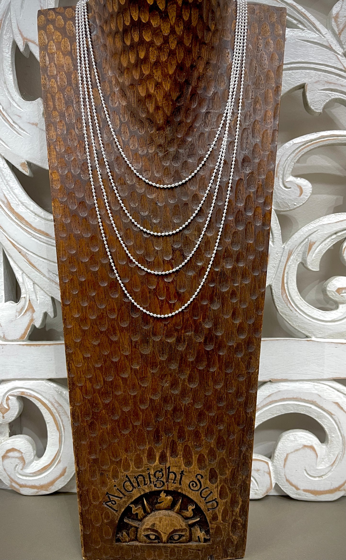1.2mm Sterling Ball Chains - 16"-22"