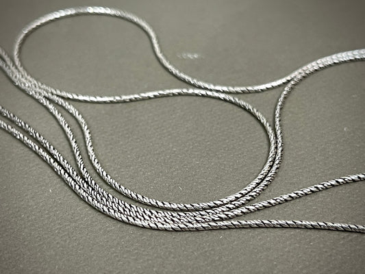 1.2mm Sterling Thai Smooth Rope Chains - 16"-24"