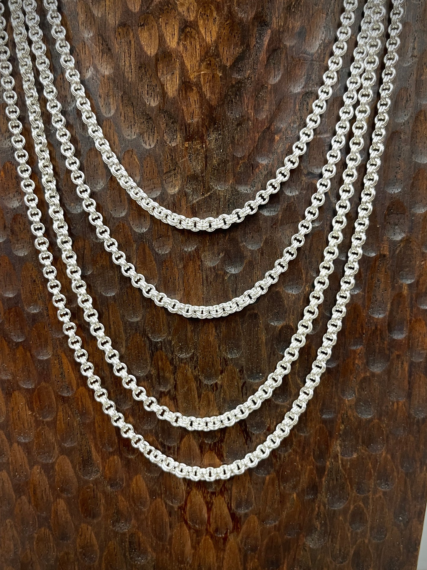 3mm Sterling Double Cable Chains - 16"-22"