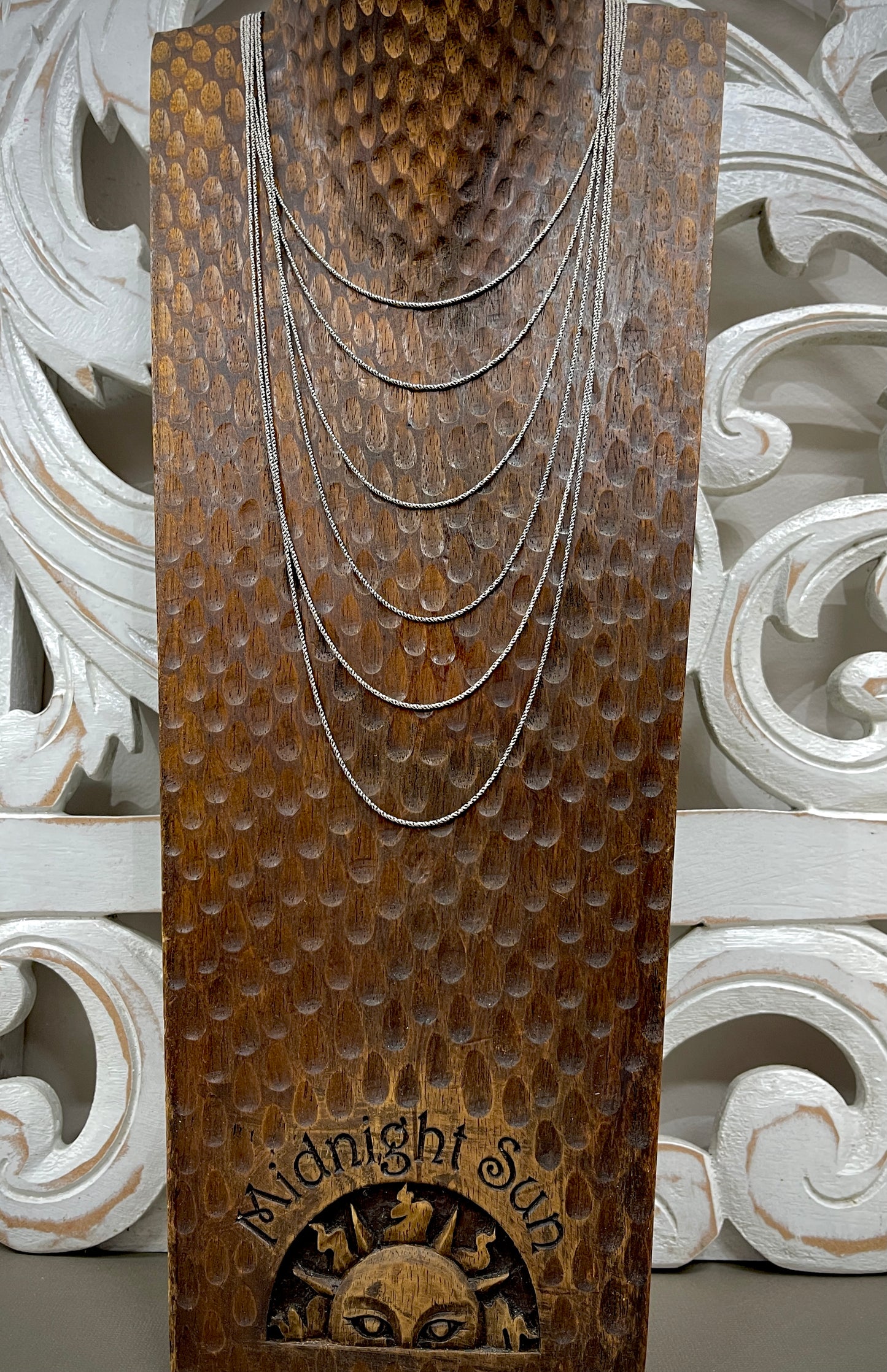 1mm Sterling Thai Twisted Rope Chains - 16"-26"