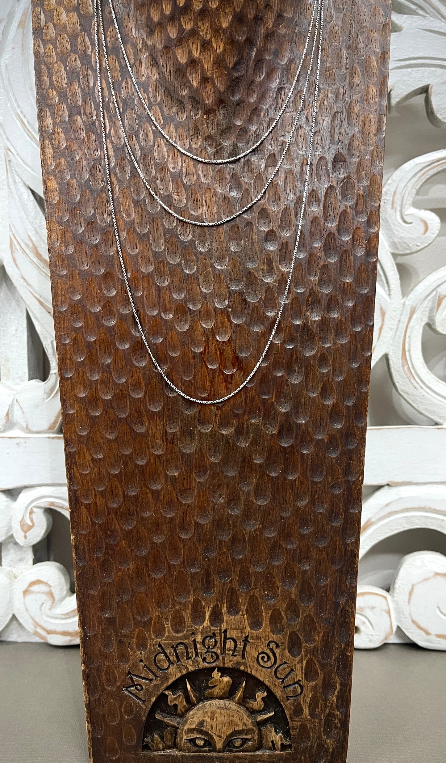 1mm Sterling Thai Diamond Cut Rope Chains - 16"-24"
