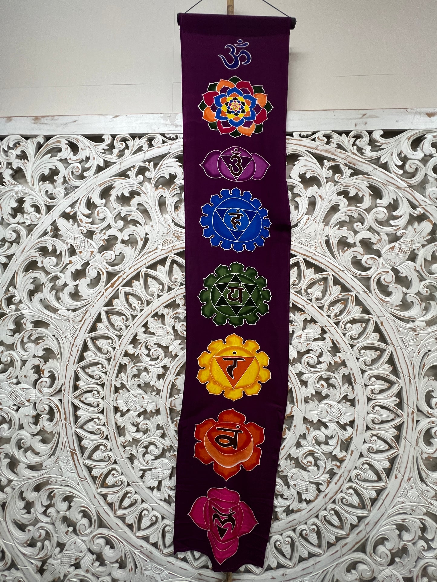 Hand Batiked Chakra Wall Hanging