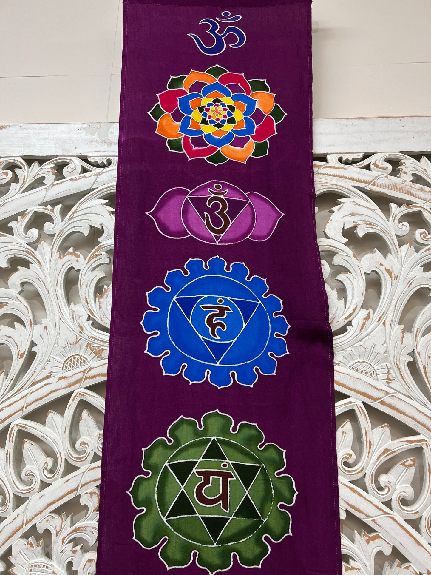 Hand Batiked Chakra Wall Hanging