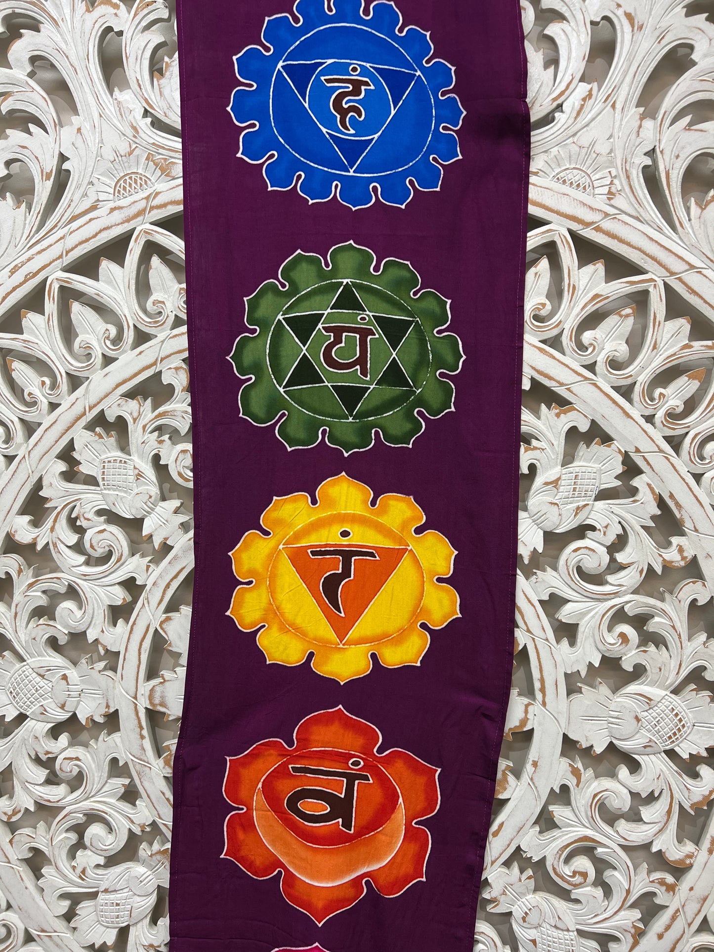 Hand Batiked Chakra Wall Hanging