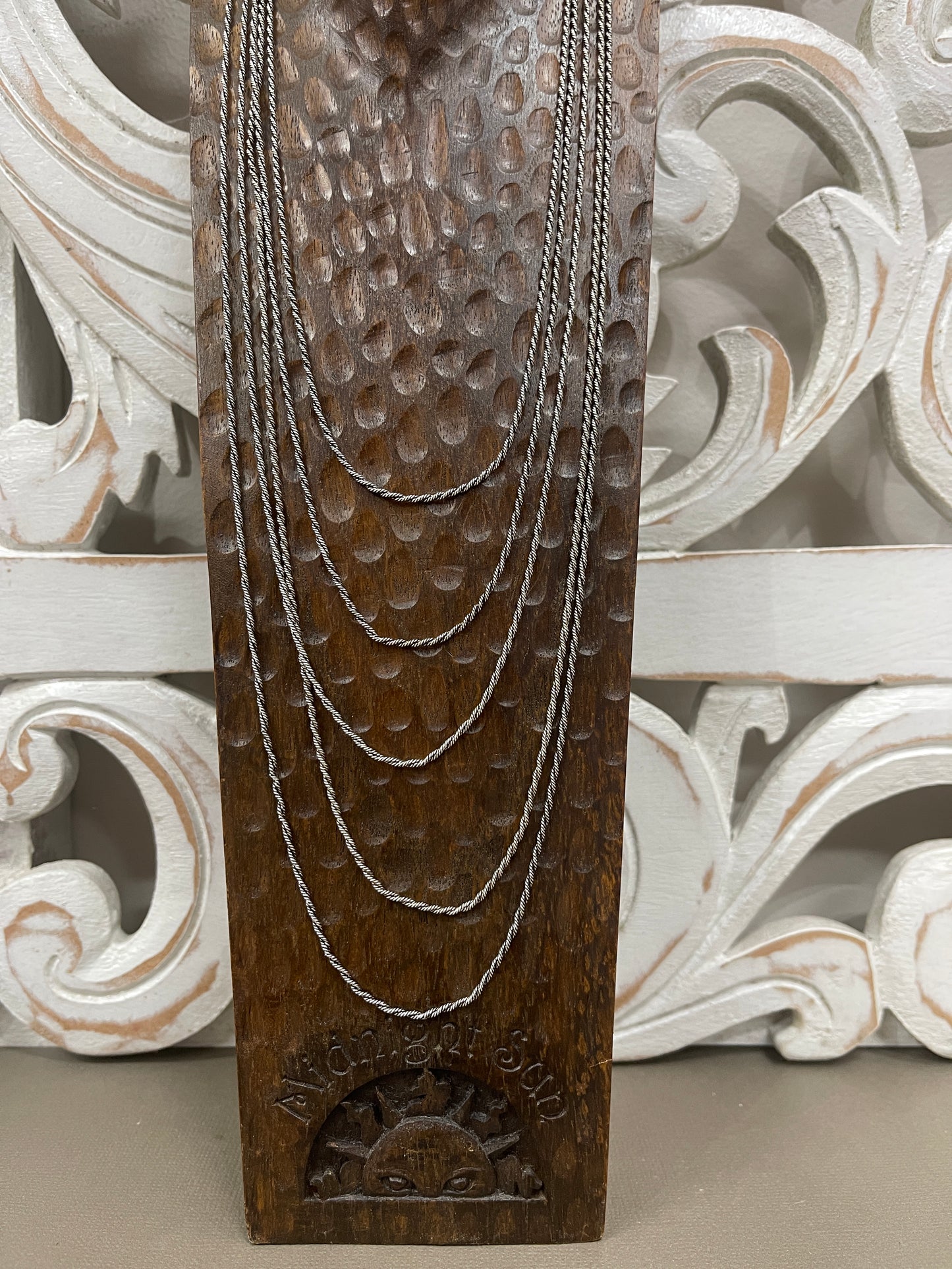 1.5mm Sterling Thai Twisted Smooth Rope Chains - 16"-24"