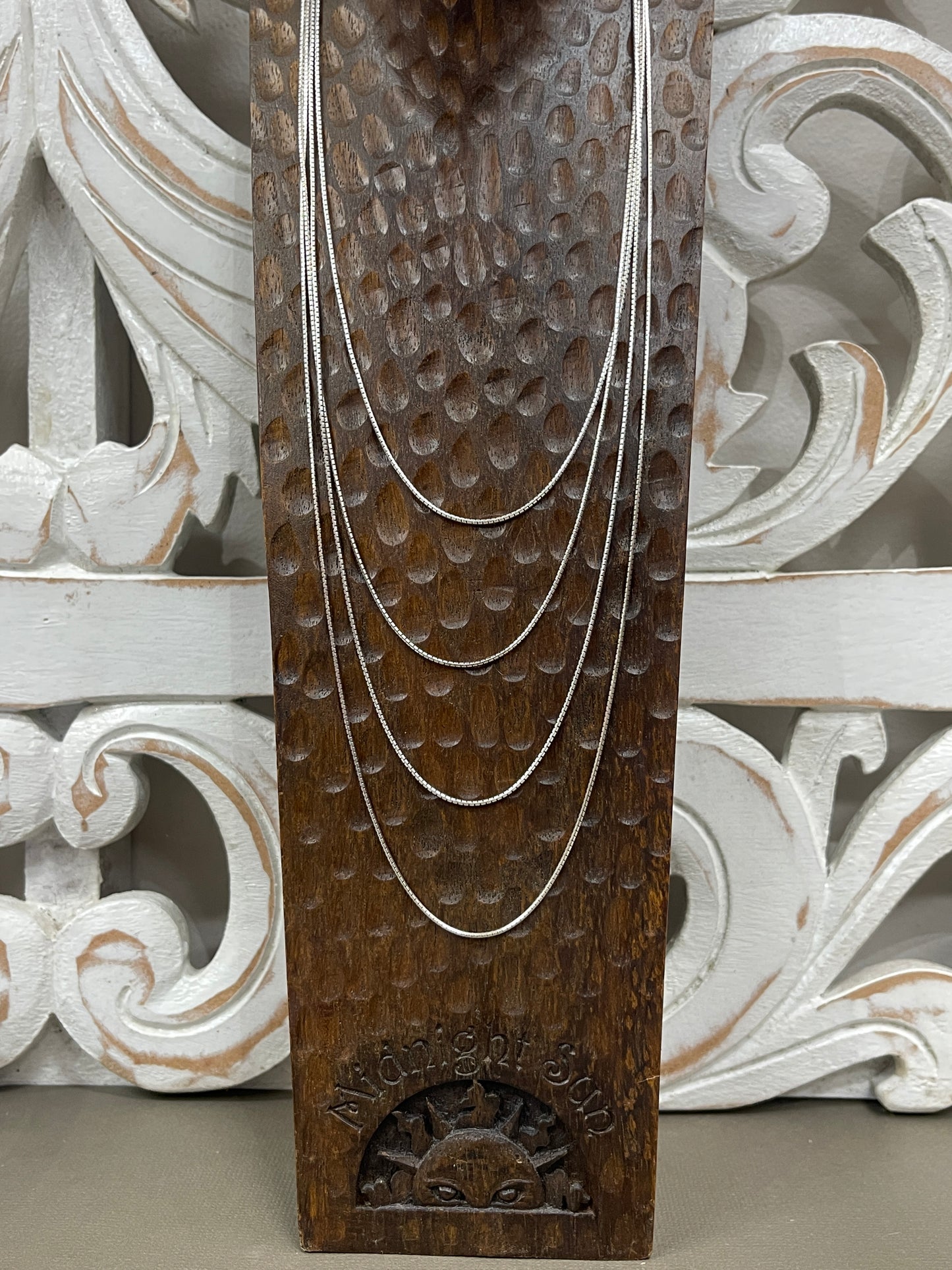 1mm Sterling Antiqued Snake Chains - 16"-24"