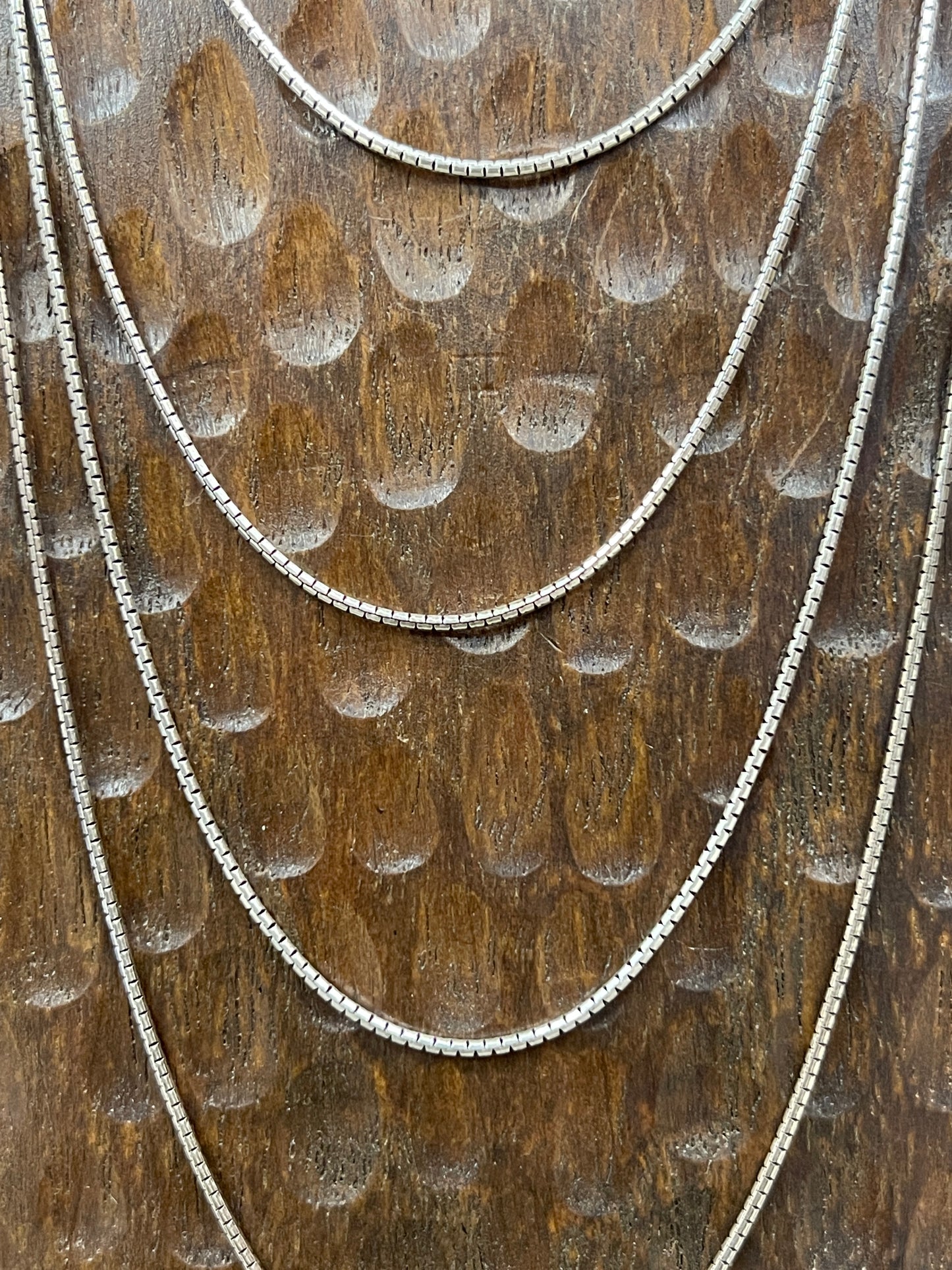 1mm Sterling Antiqued Snake Chains - 16"-24"