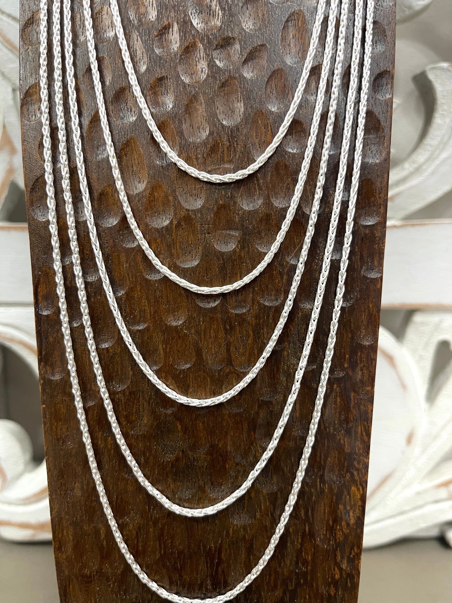 1.5mm Sterling Wheat Chains - 16"-24"