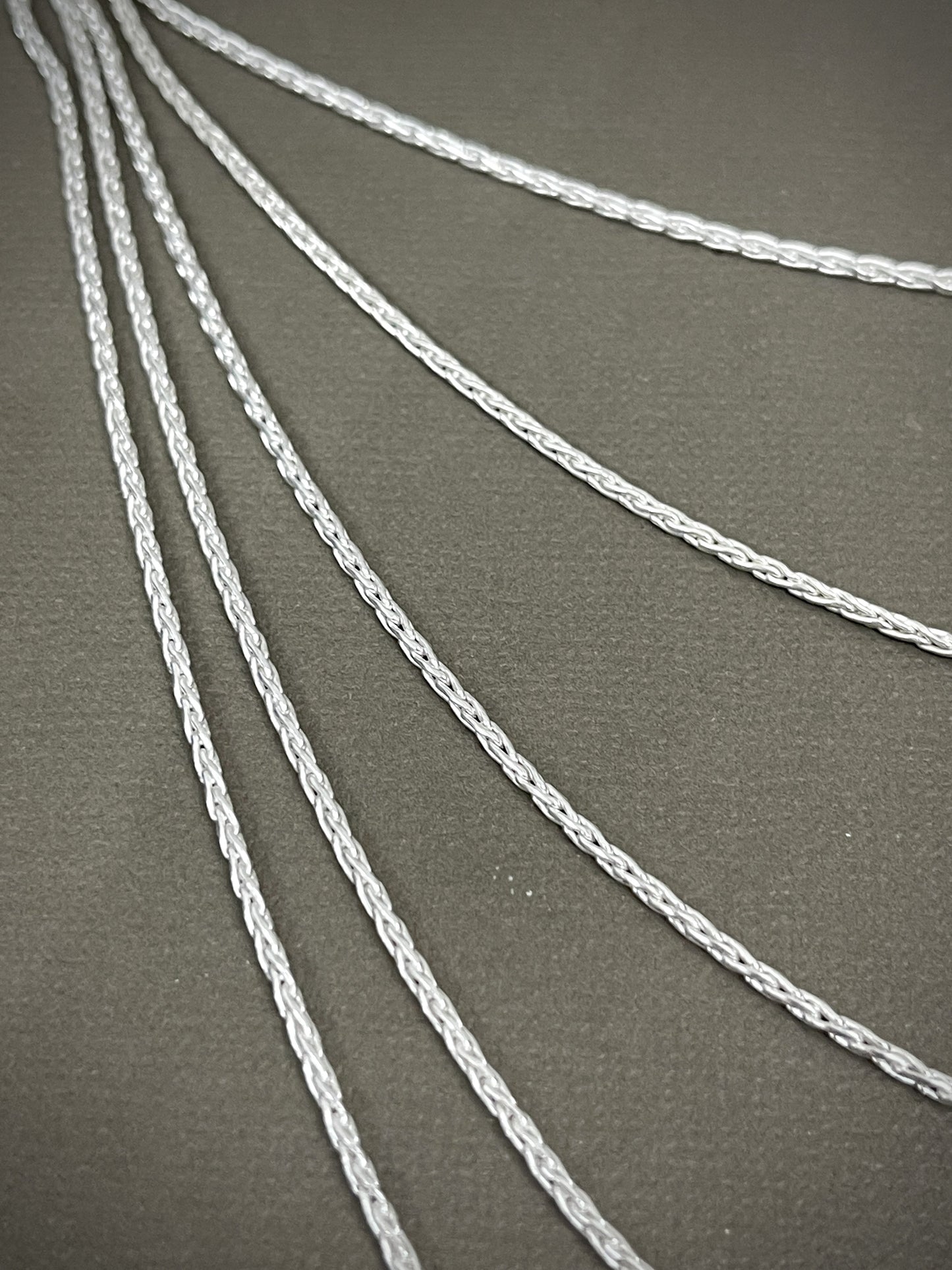 1.2mm Sterling Wheat Chains - 16"-24"
