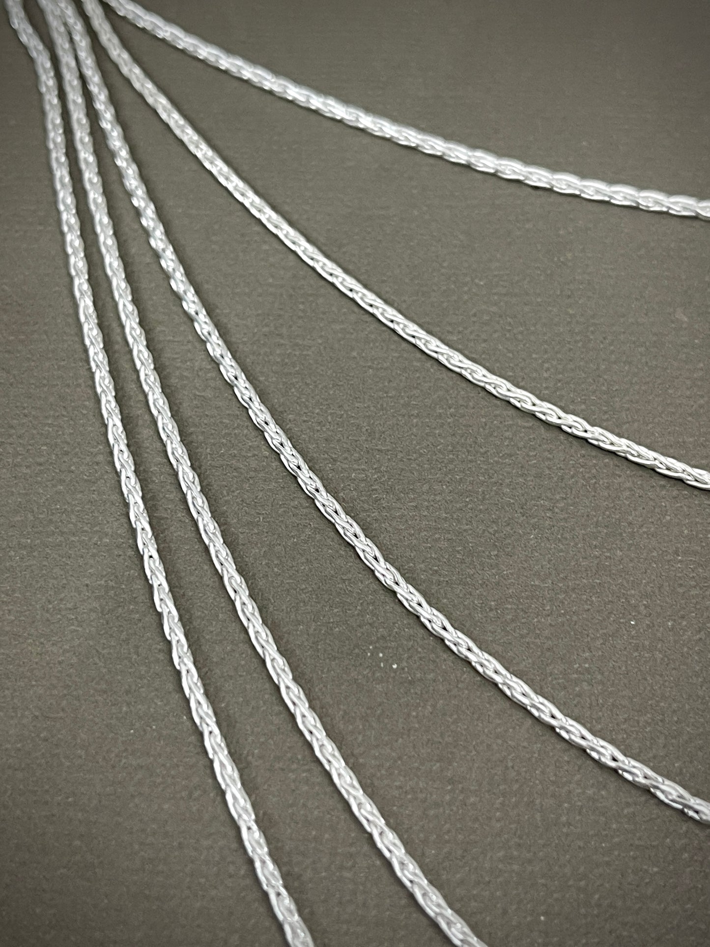 1.2mm Sterling Wheat Chains - 16"-24"