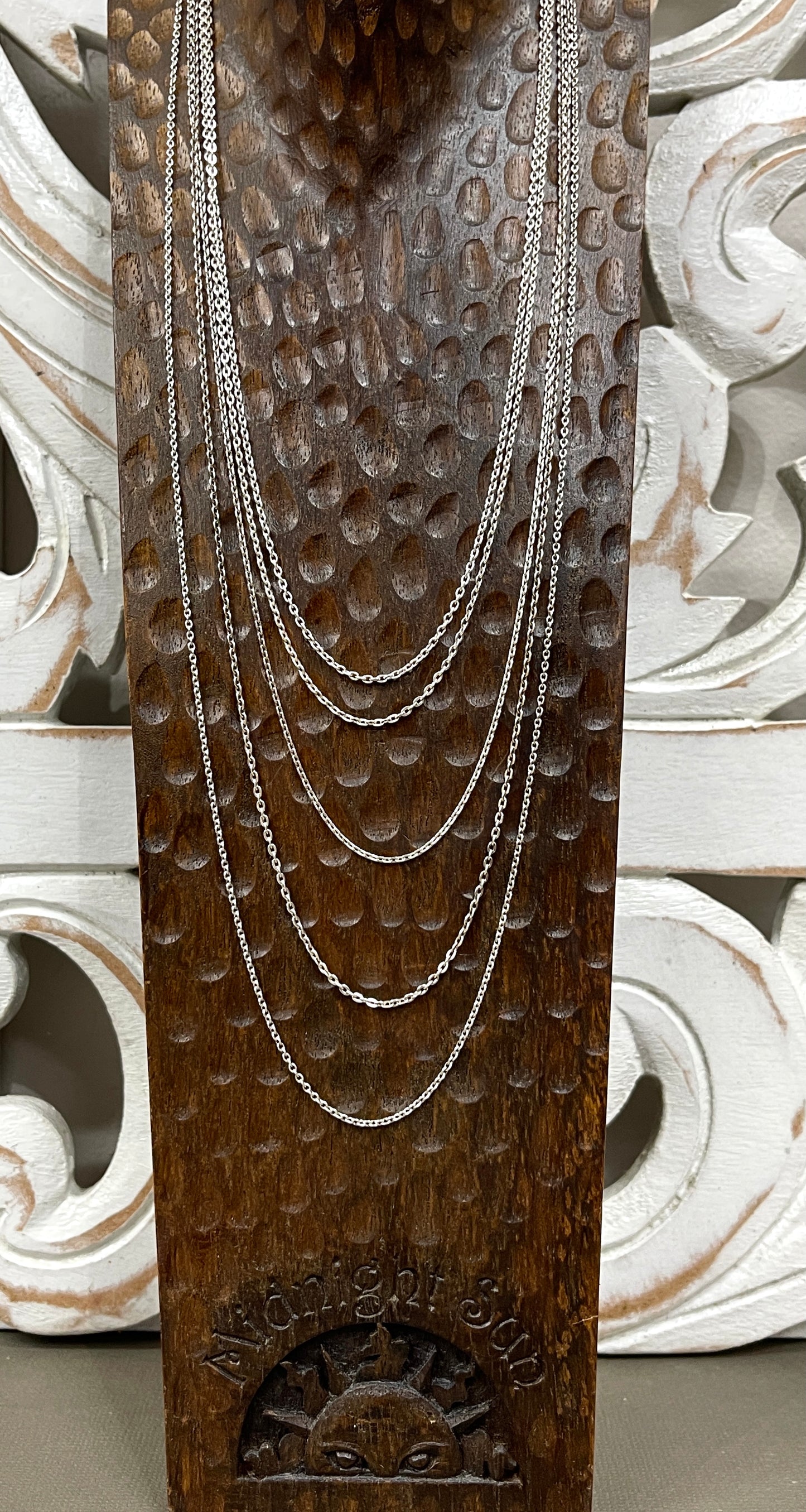 2mm Sterling Diamond Cut Cable Chains - 16"-22"