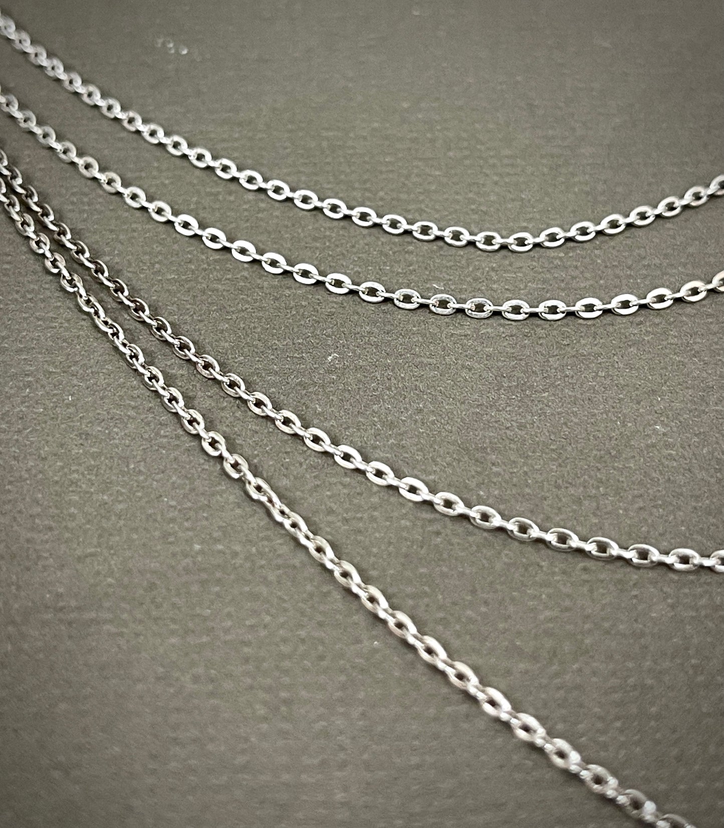 1.2mm Sterling Flat Cable Chains - 16"-22"