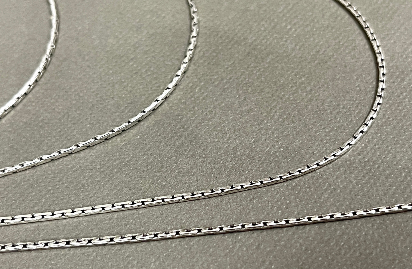 1.2mm Sterling Antiqued Thai Serpent Chains - 16"-24"