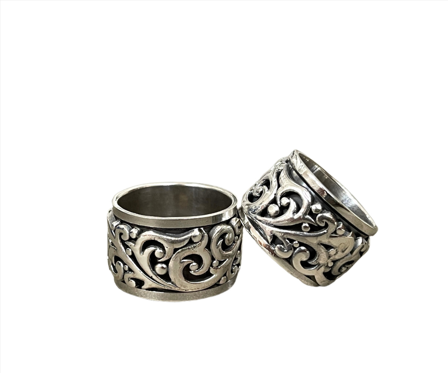 Sterling Spinner Rings - Sizes 7-13