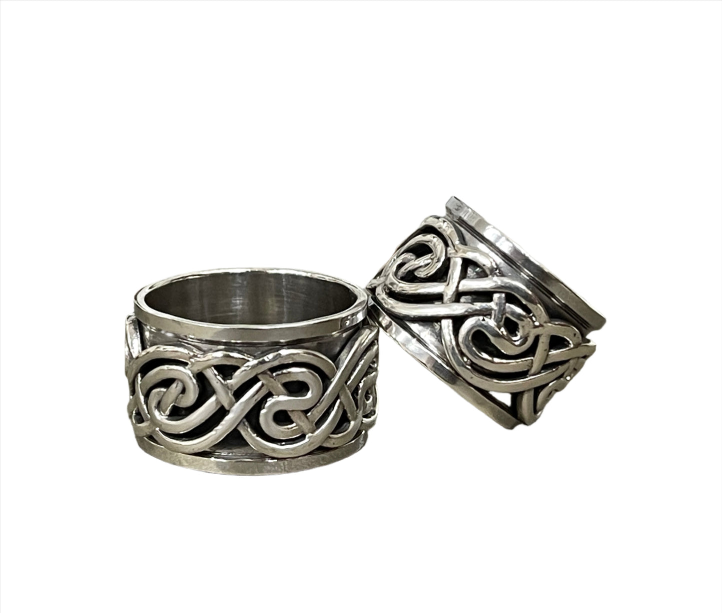 Sterling Spinner Rings - Sizes 8-13