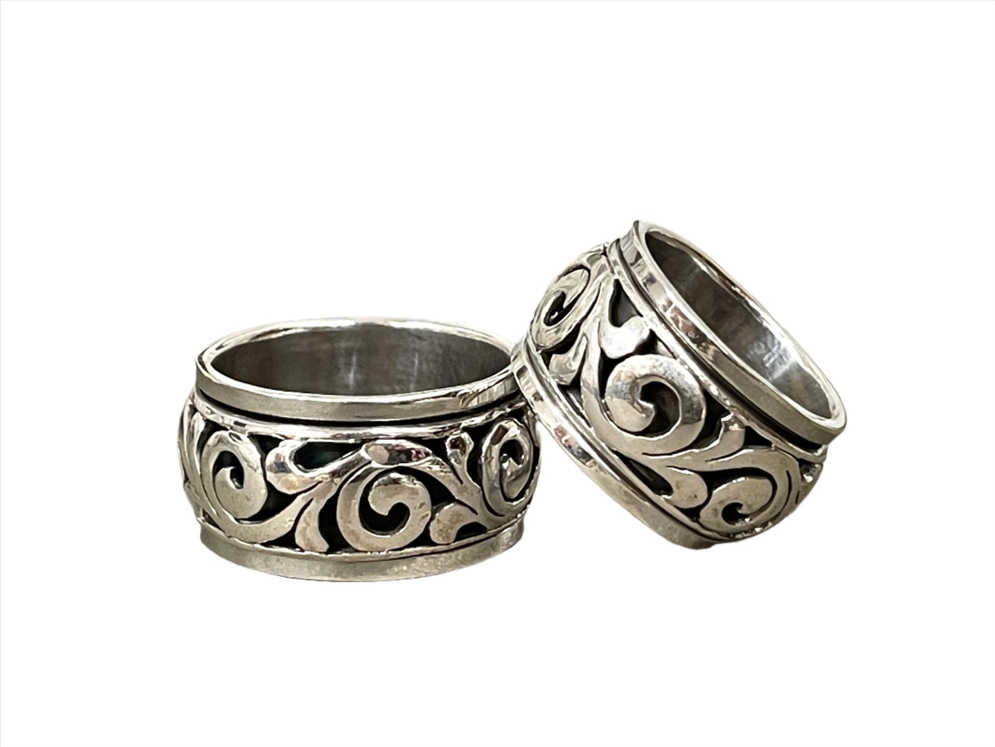 Sterling Spinner Rings - Sizes 8-13