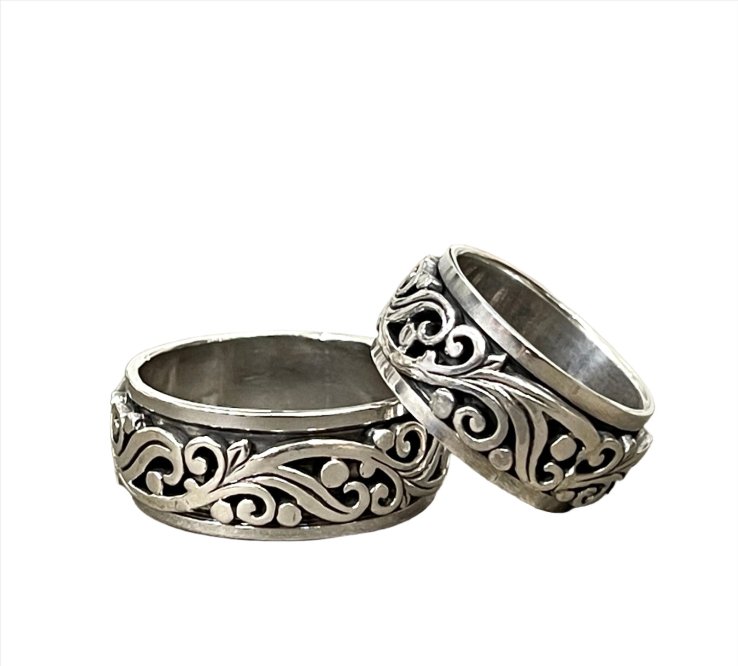 Sterling Spinner Rings - Sizes 6-14