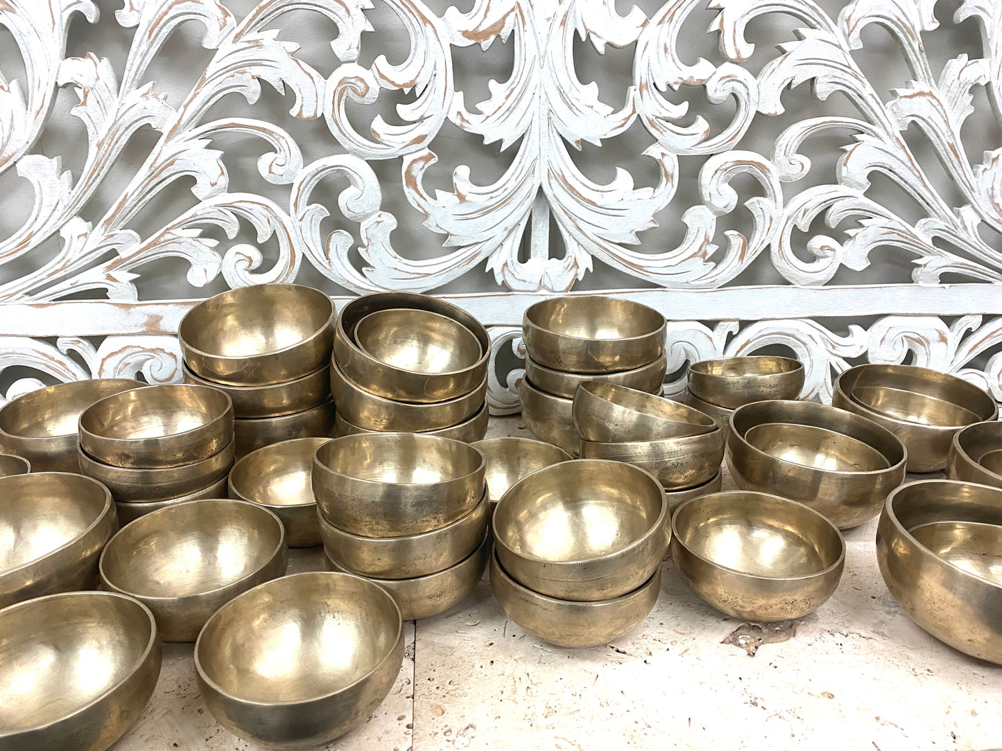 Seven Metal Singing Bowls