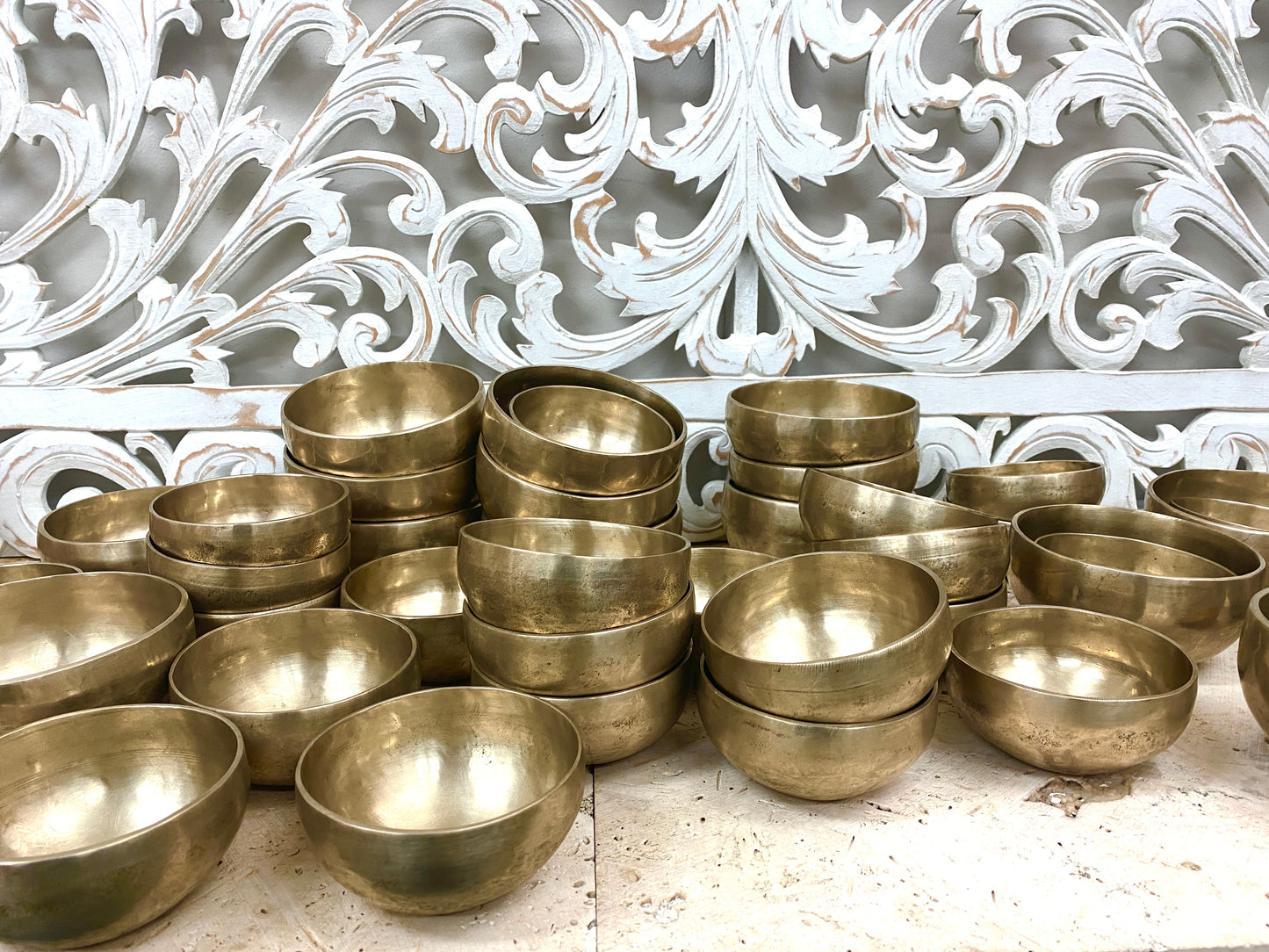 Seven Metal Singing Bowls