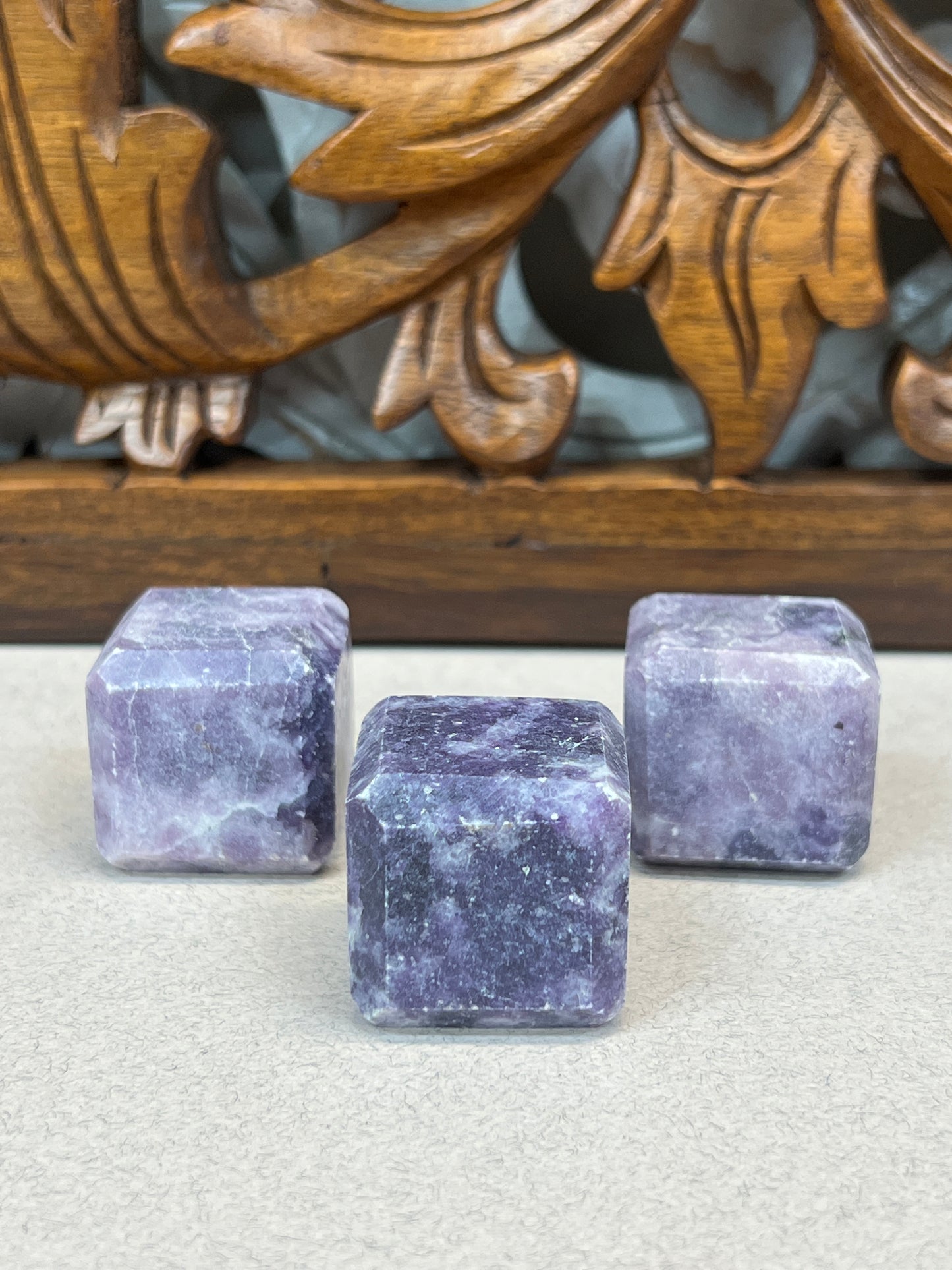 Lepidolite Cube