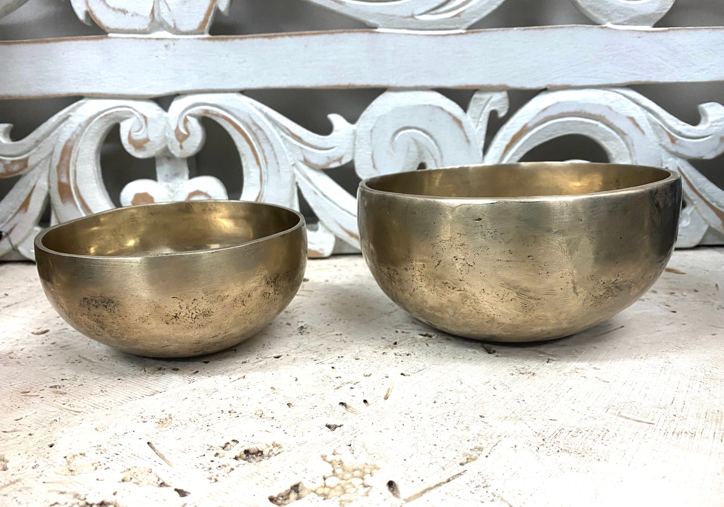 Seven Metal Singing Bowls