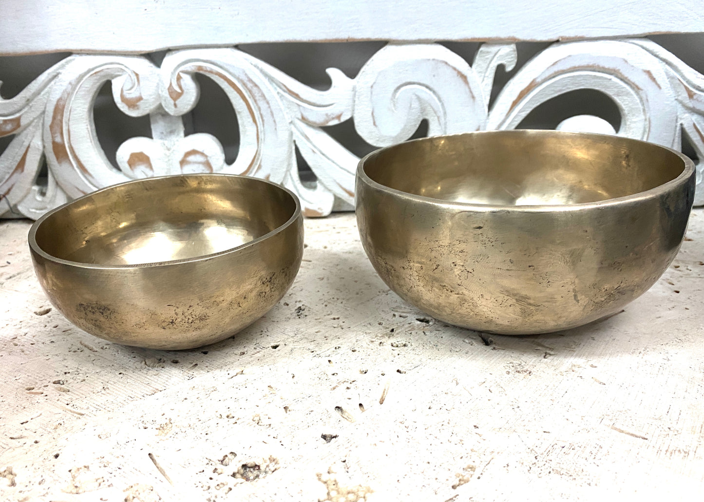Seven Metal Singing Bowls