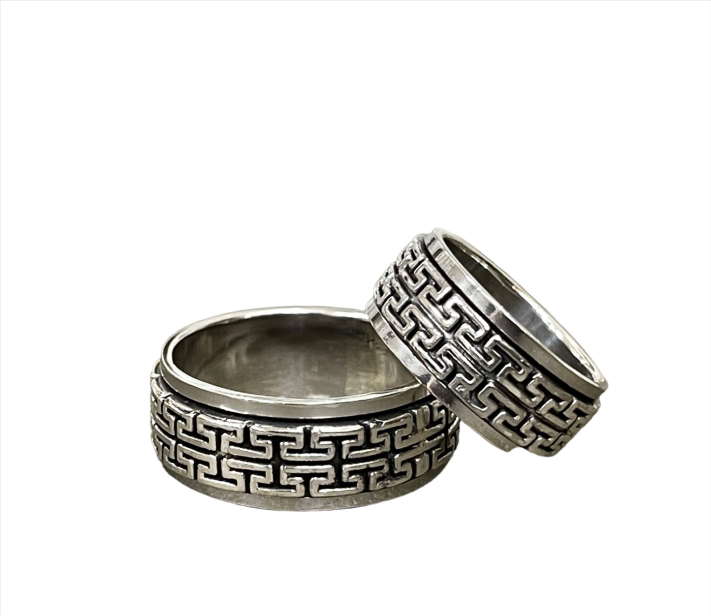 Sterling Spinner Rings - Sizes 8-14