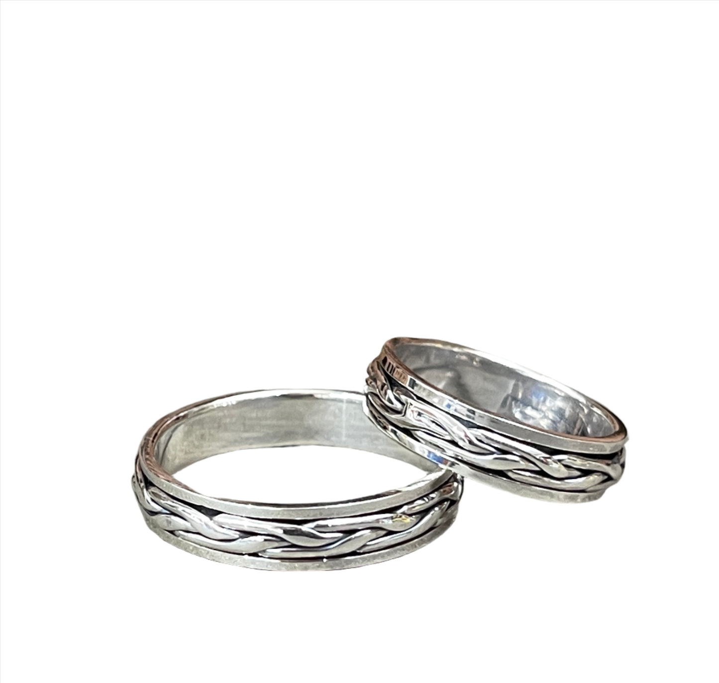 Sterling Spinner Rings - Sizes 5-14