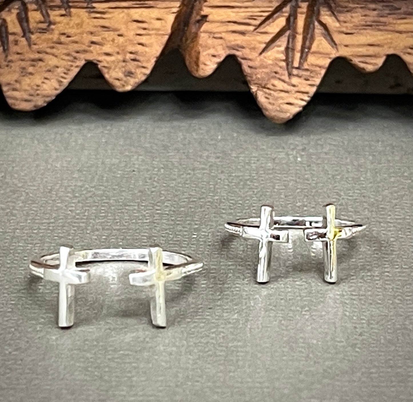 Sterling Cross Rings - Sizes 5-11