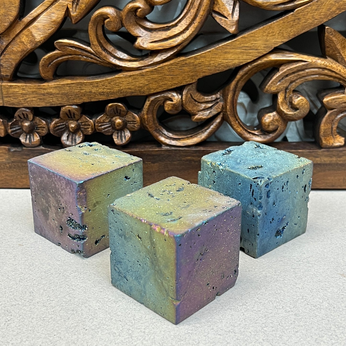 Titanium Druzy Cube