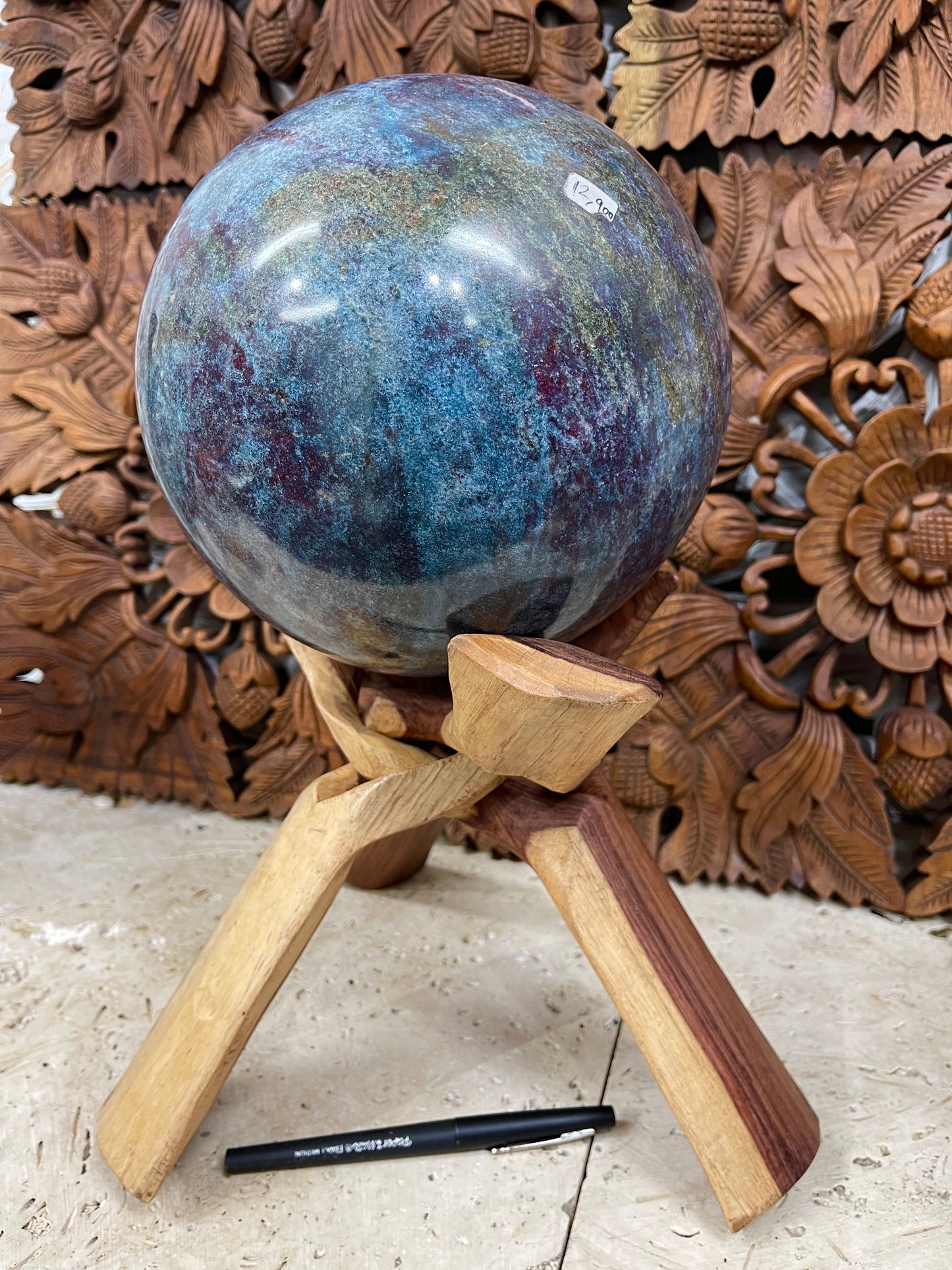 XXXLarge Ruby Kyanite Sphere