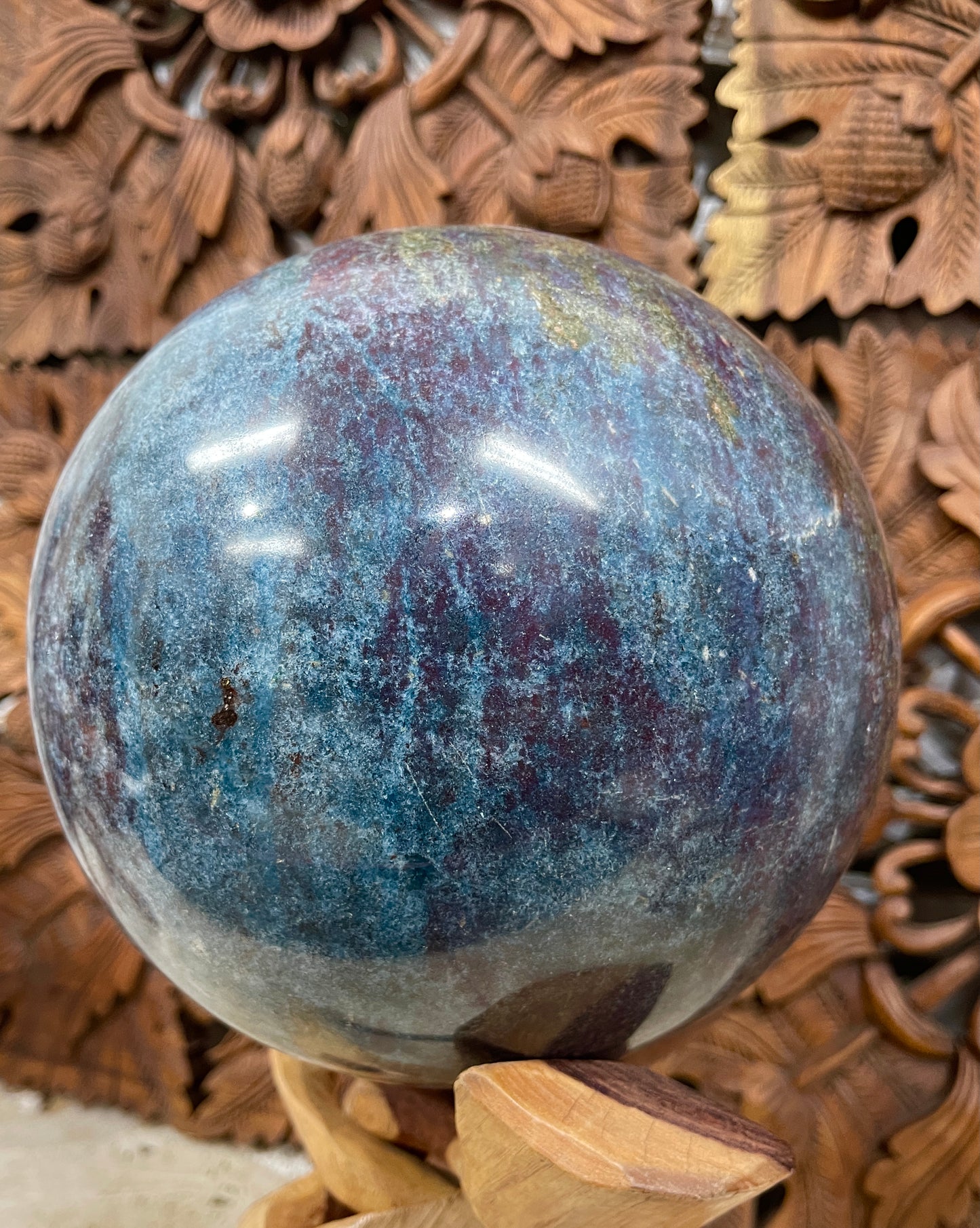 XXXLarge Ruby Kyanite Sphere