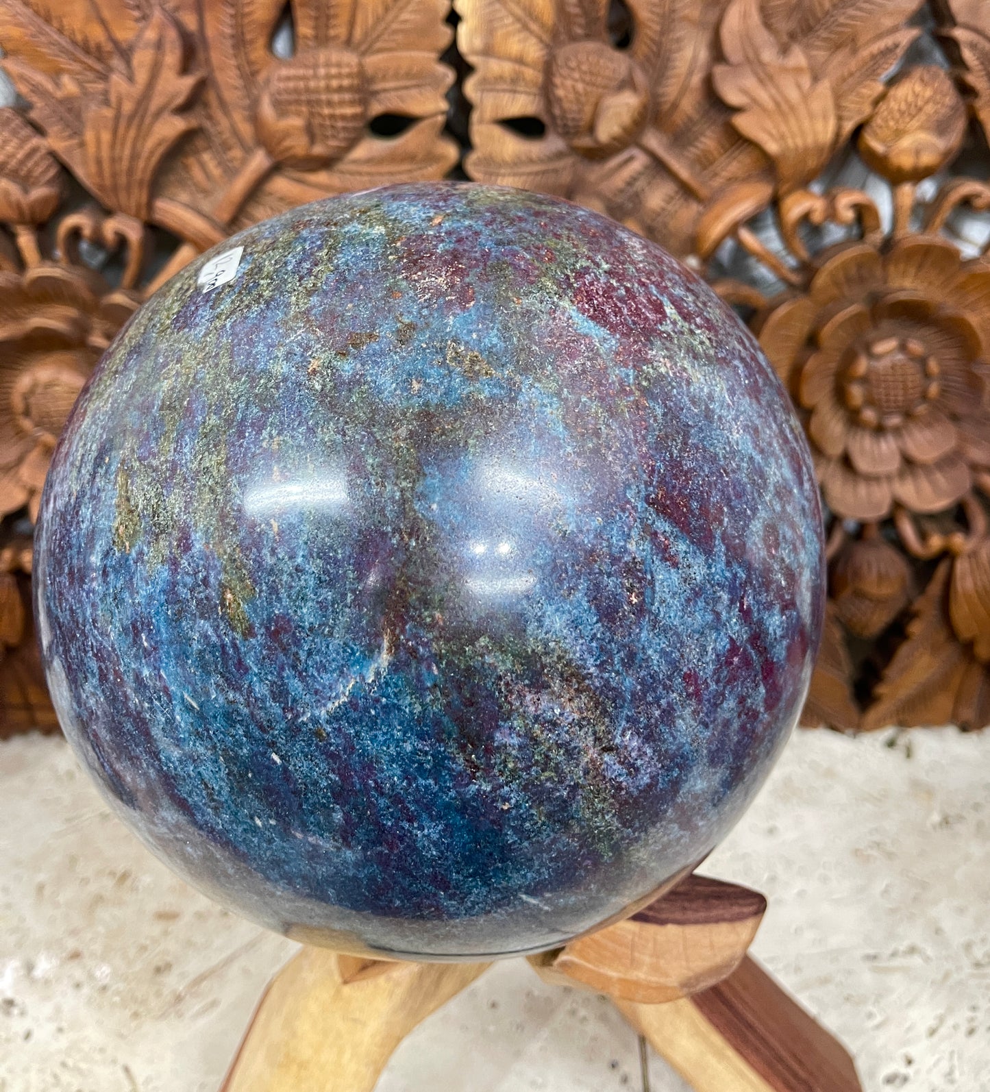 XXXLarge Ruby Kyanite Sphere