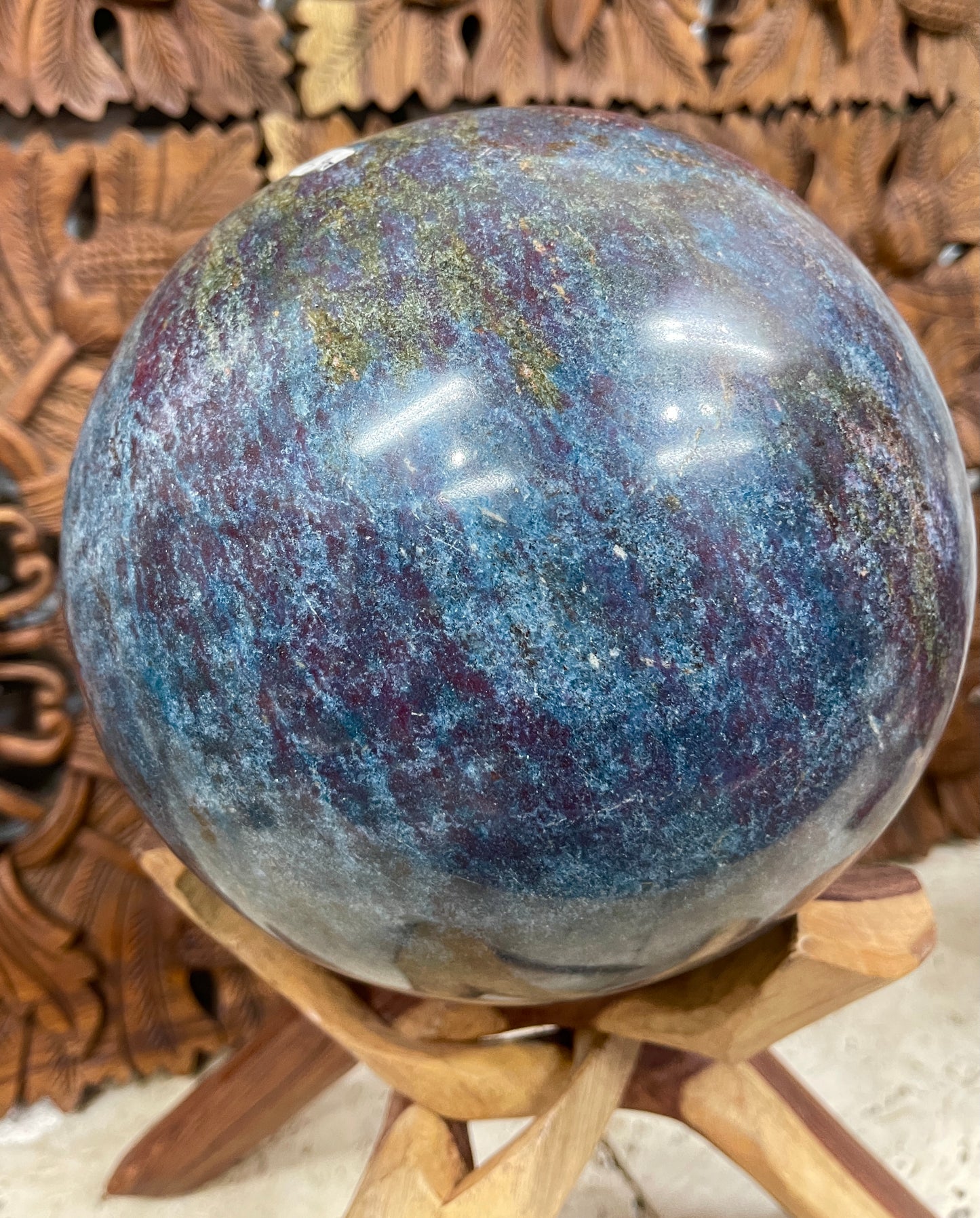 XXXLarge Ruby Kyanite Sphere