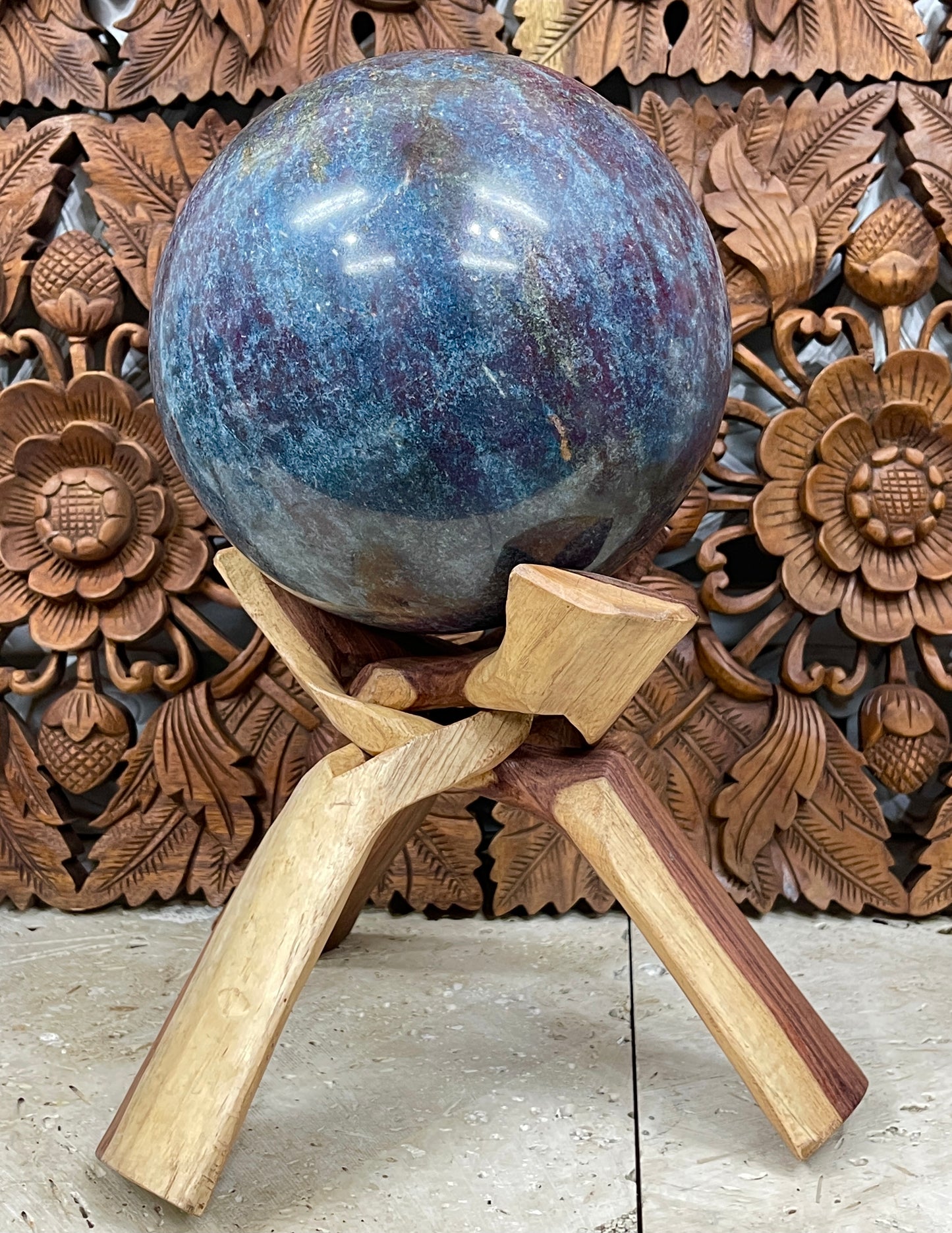XXXLarge Ruby Kyanite Sphere
