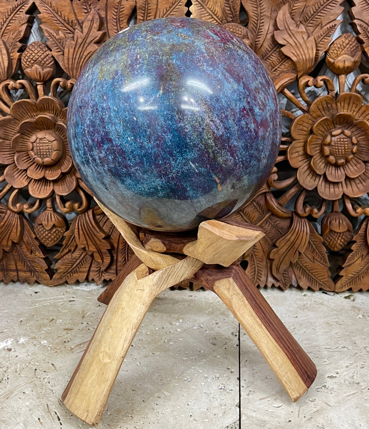 XXXLarge Ruby Kyanite Sphere