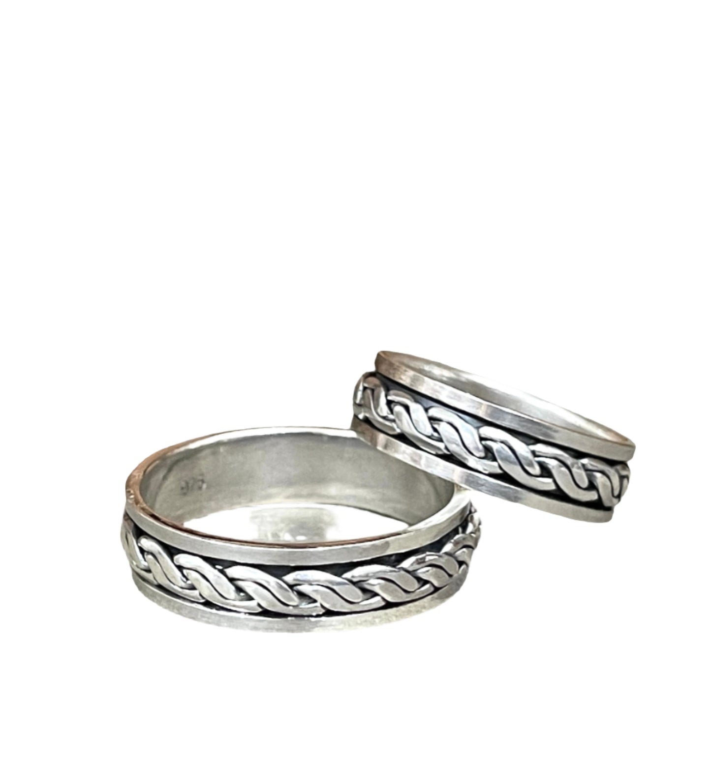 Sterling Spinner Rings - Sizes 7-14