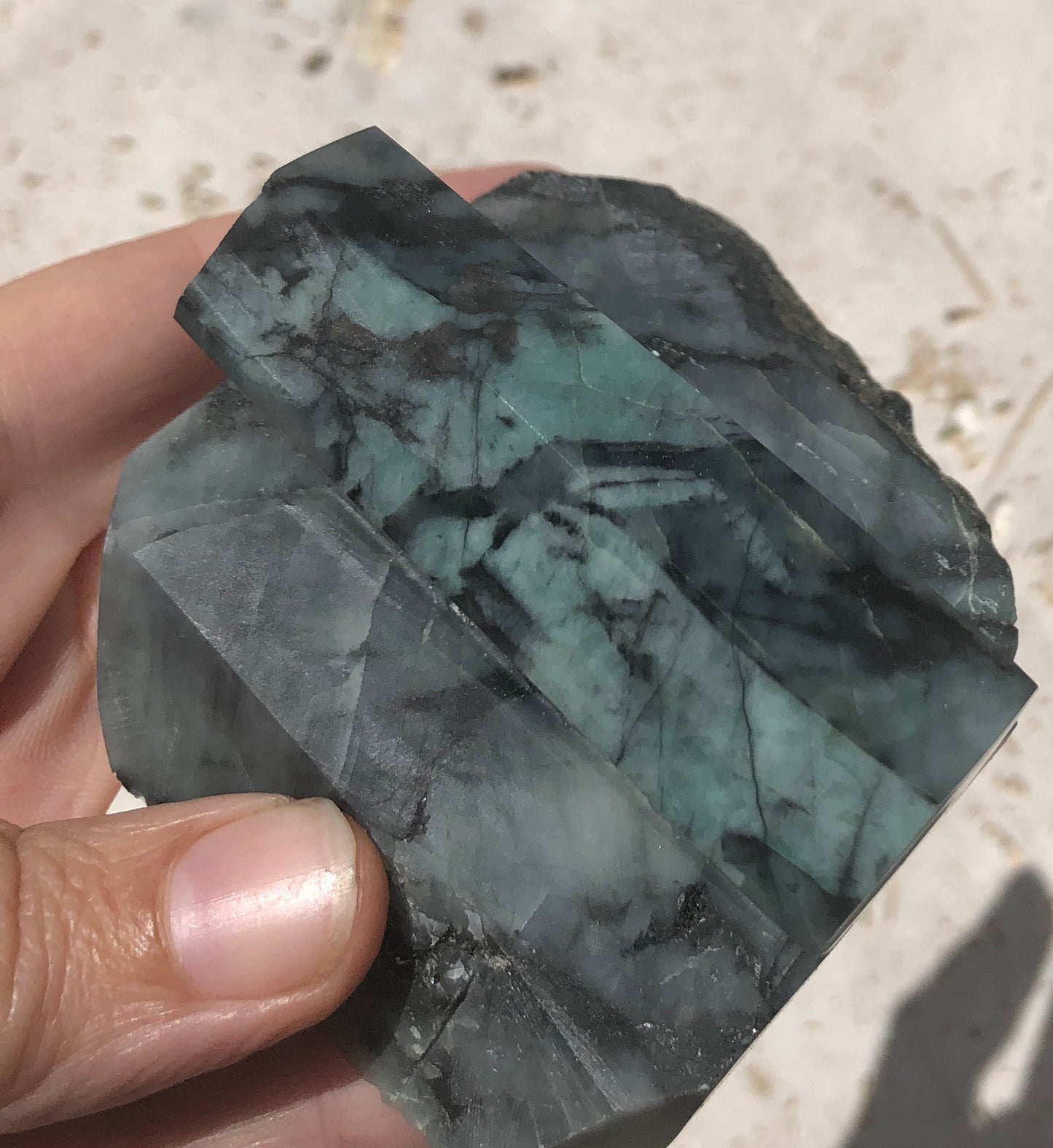 Large polished Freeform Emerald Specimens from Brazil