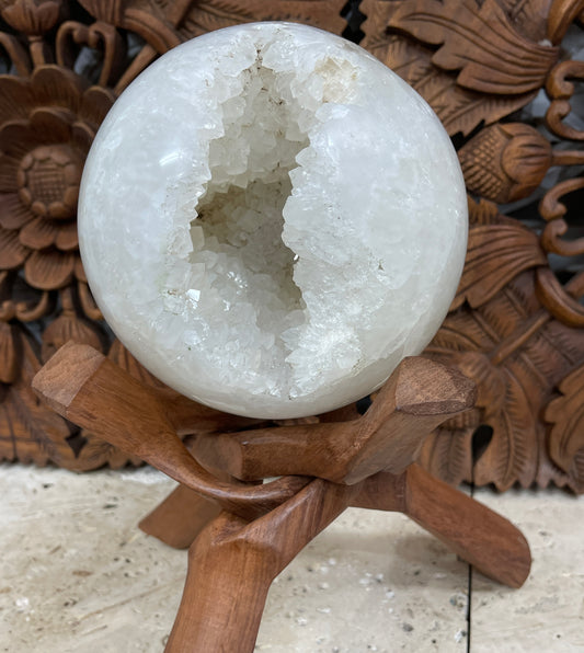 Chalcedony Druzy  Sphere