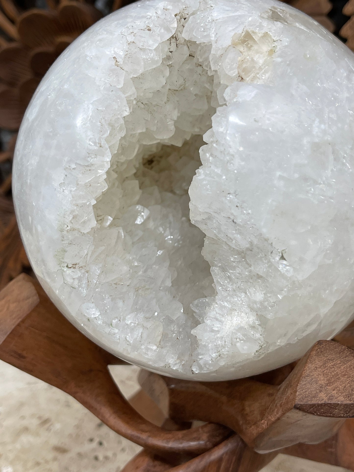 Chalcedony Druzy  Sphere
