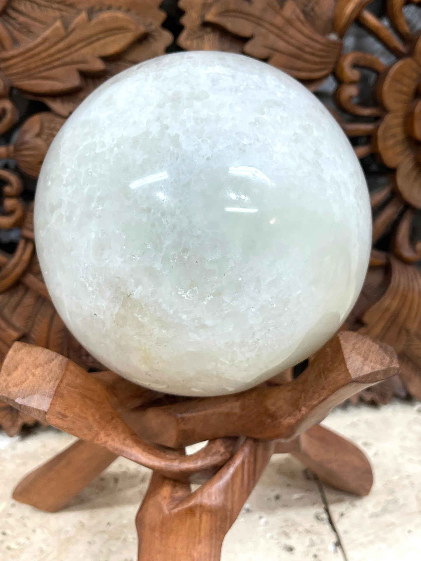 Chalcedony Druzy  Sphere